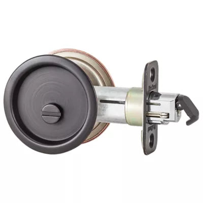 Kwikset 93350 - Round Pocket Door Lock