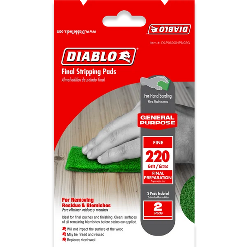 Diablo 220-Grit Final Stripping Pads (2-pk)