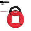 Milwaukee 100' Polyester Fish Tape w/ Flexible Metal Leader