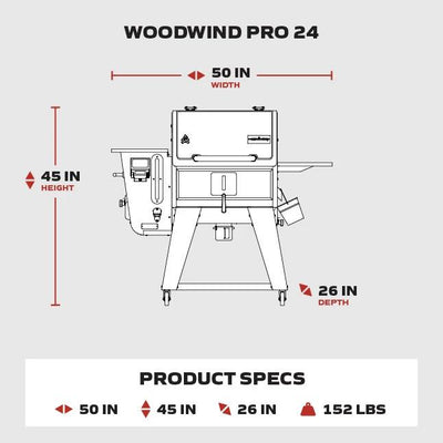 Camp Chef Woodwind Pro WiFi Pellet Grill 24