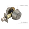 Design House Double Cylinder Deadbolt in Oil-Rubbed Bronze