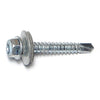 Monster Fastener Zinc Plated Steel Hex Bonded Washer Head Self-Drilling Screws