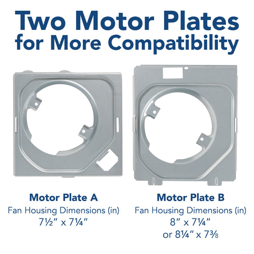 Broan-NuTone® QuicKit™ Bath Fan Replacement Motor and Cover/Grille, 60 CFM