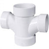 Genova Products PVC DWV Fittings Reducing Double Sanitary Tee