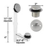 Danco Touch-Toe Tub Drain Kit with Brushed Nickel Trim