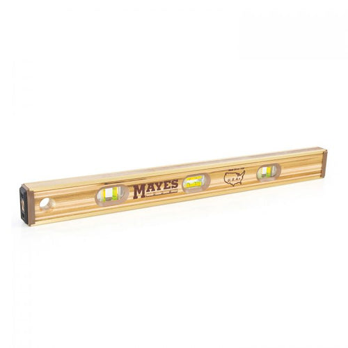 Great Neck Mayes 10135 Brass Bound Wood Laminated Level 24-inch