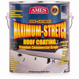 Maximum Stretch Elastomeric Roof Coating, White, 1-Gal.