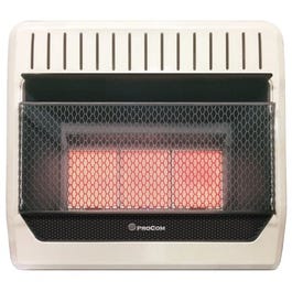Infrared Wall Heater, Natural Gas, Vent-Free, 30,000-BTU