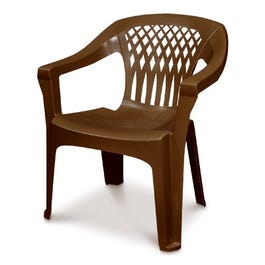 Big Easy Stacking Chair, Resin, Earth Brown