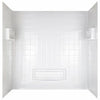 Distinction Bath Tub Wall Surround Set, White, 3-Pc.
