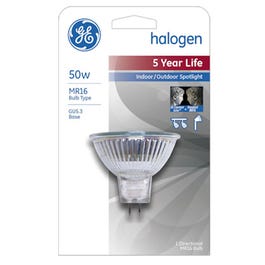 Halogen Quartz Flood Light Bulb, Warm White, 50-Watts