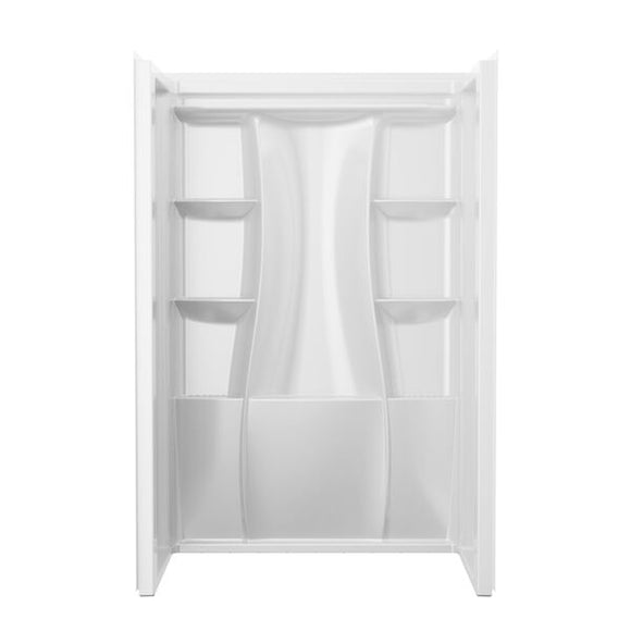 Delta Classic 500 Shower Wall Set, Gloss White, 48 x 34 In. (48