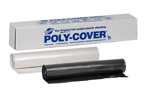 Warp Brothers Poly-Cover® Genuine Plastic Sheeting 16' x 100' x 4 Mil (16' x 100' x 4 Mil, Black)