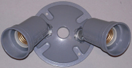 LAMP KIT 3 HOLE RNDCVR - WHITE