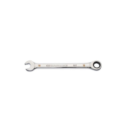 GearWrench 19mm 90-Tooth 12 Point Ratcheting Combination Wrench