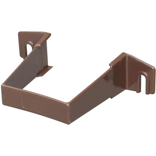 Amerimax 2 In. Contemporary Brown Vinyl Square Downspout Clip