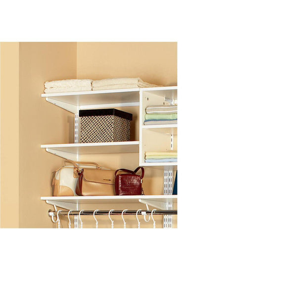 Organized Living FreedomRail 3 Ft. W. x 14 In. D Melamine Closet Shelf, White