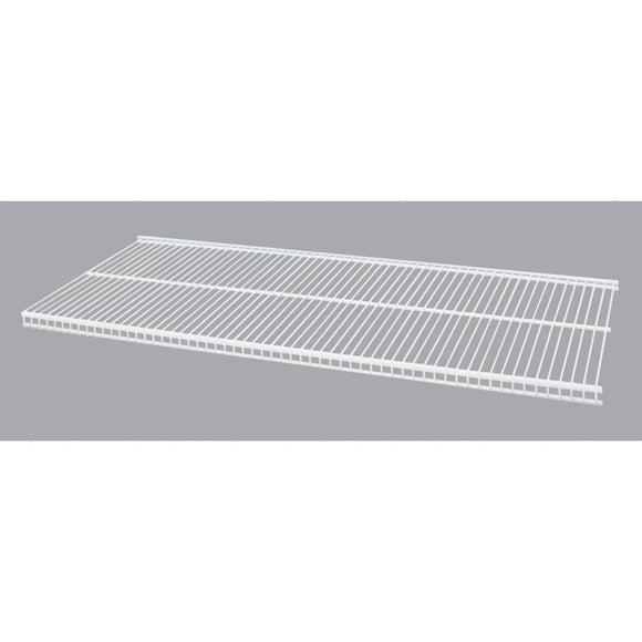 Organized Living FreedomRail 3 Ft. W. x 12 in. D Profile Ventilated Closet Shelf, White