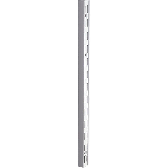 Knape & Vogt 82 Series 16-1/2 In. Titanium Steel Heavy-Duty Double-Slot Shelf Standard