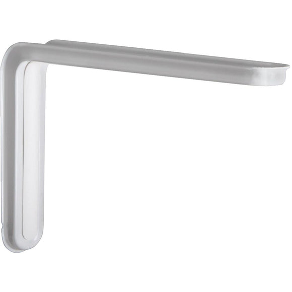 Knape & Vogt Slim-Line 12 In. D. x 7.75 In. H. White Steel L Bracket