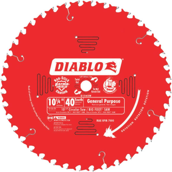 Diablo 10-1/4 In. 40-Tooth General Purpose Circular Saw Blade