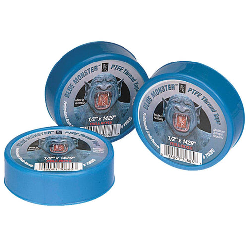 BLUE MONSTER 1/2 In. x 1429 In. Blue Thread Seal Tape