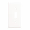 Leviton 1-Gang Plastic Sectional Toggle Switch Wall Plate End Panel, White