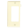 Leviton 1-Gang Plastic Sectional Rocker Decorator Wall Plate End Panel, Ivory