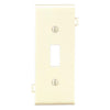 Leviton 1-Gang Plastic Sectional Toggle Switch Wall Plate Center Panel, Ivory