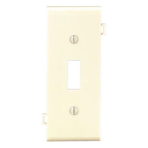 Leviton 1-Gang Plastic Sectional Toggle Switch Wall Plate Center Panel, Ivory