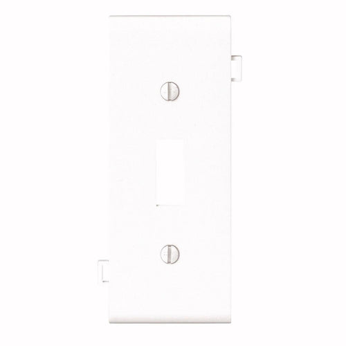 Leviton 1-Gang Plastic Sectional Toggle Switch Wall Plate Center Panel, White