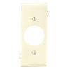 Leviton Single Center Sectional 1-Gang Plastic Outlet Wall Plate, Ivory