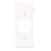 Leviton Single Center Sectional 1-Gang Plastic Outlet Wall Plate, White