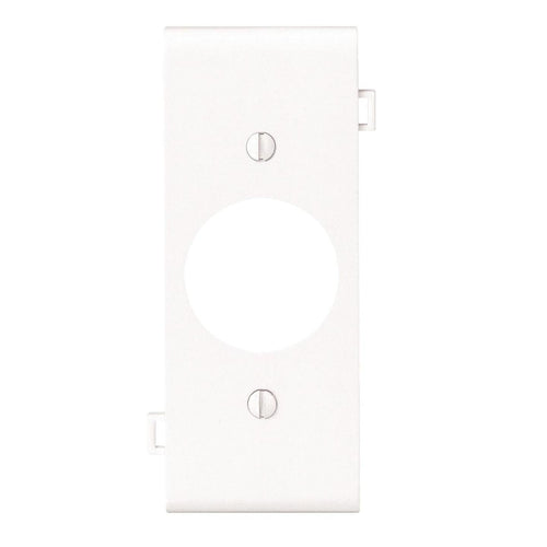 Leviton Single Center Sectional 1-Gang Plastic Outlet Wall Plate, White