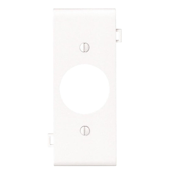 Leviton Single Center Sectional 1-Gang Plastic Outlet Wall Plate, White