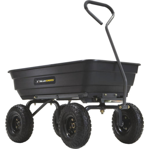 Gorilla Carts 4 Cu. Ft. 600 Lb. Poly Garden Cart