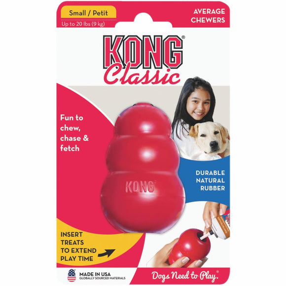 Kong Classic Dog Chew Toy, Up to 20 Lb.