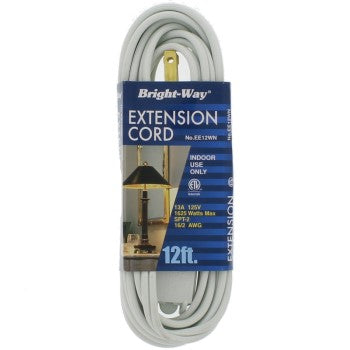 World & Main/Cranbury 114980 Ee12w 12 Wht Extention Cord