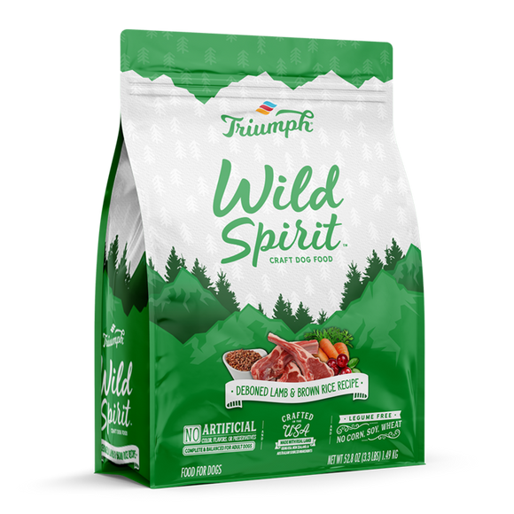 Triumph Wild Spirit Lamb & Brown Rice Recipe Dog Food 15 lb