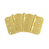 Design House Door Hinge in Satin Brass, 5/8-Inch Radius, 3-Pack