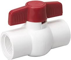 B & K Industries Series 6700WT PVC Ball Valve 1 -1/4"