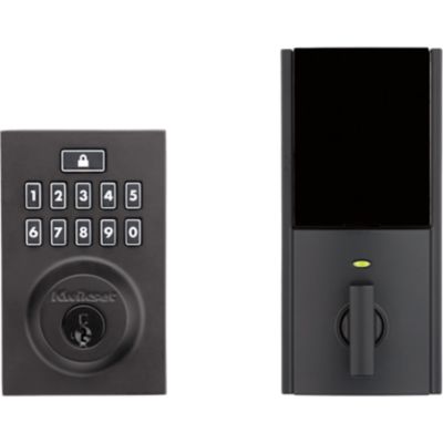 Kwikset 913 Smartcode Contemporary Electronic Deadbolt, Matte Black
