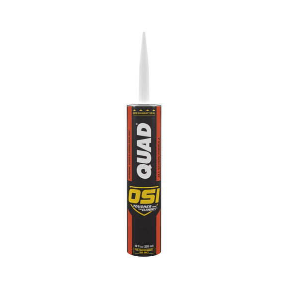 OSI Quad Sealant for Windows, Doors and Siding - 10 fl oz, White, Cartridge
