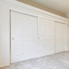 Design House 2-Pack Rectangular Privacy Pocket Door Passage is Finished in Satin Nickel