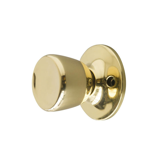 Design House Terrace Dummy Door Knob in Polished Brass